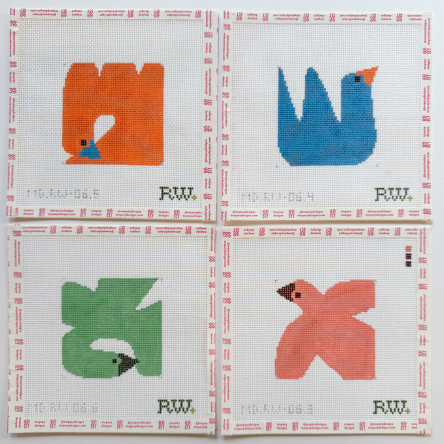 Rachel Westhead Designs: Single Multi Coloured Birds