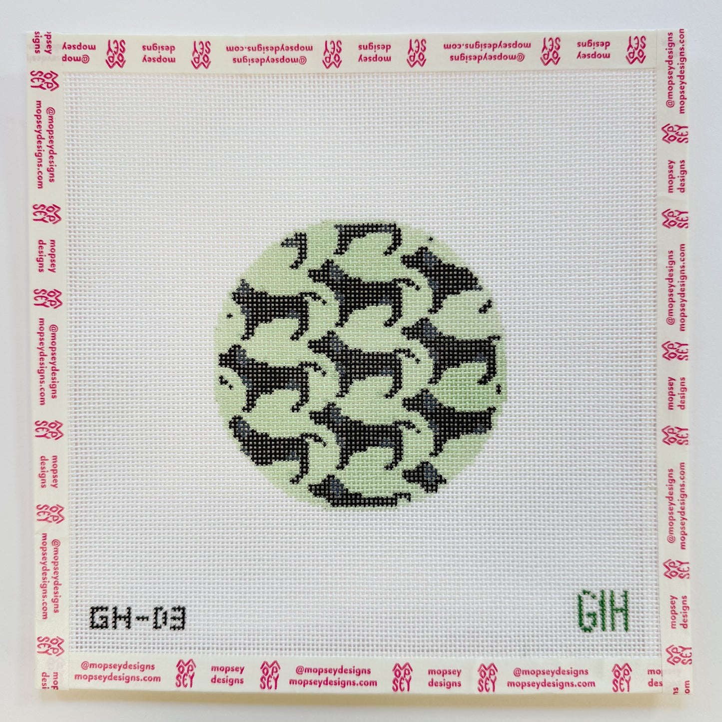 Green Heart Needlepoint: Labrador