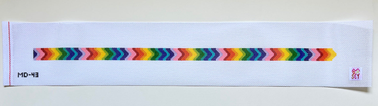 Rainbow Bargello Hatband
