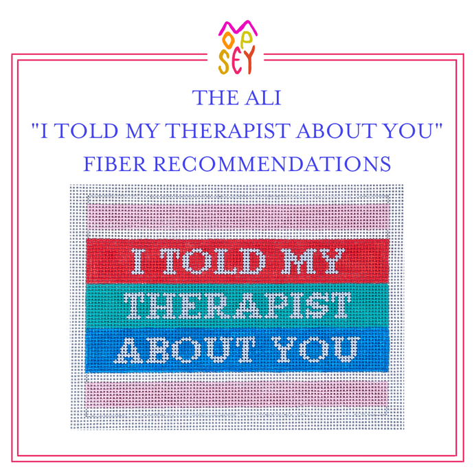 The Ali (I Told My Therapist About You) Fiber Recommendations