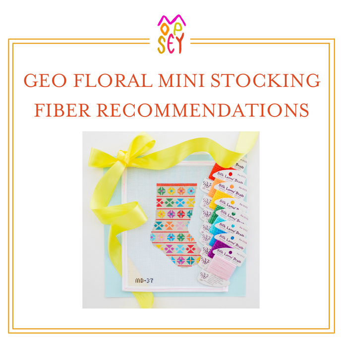 Geo Floral Mini Stocking Fiber Recommendations
