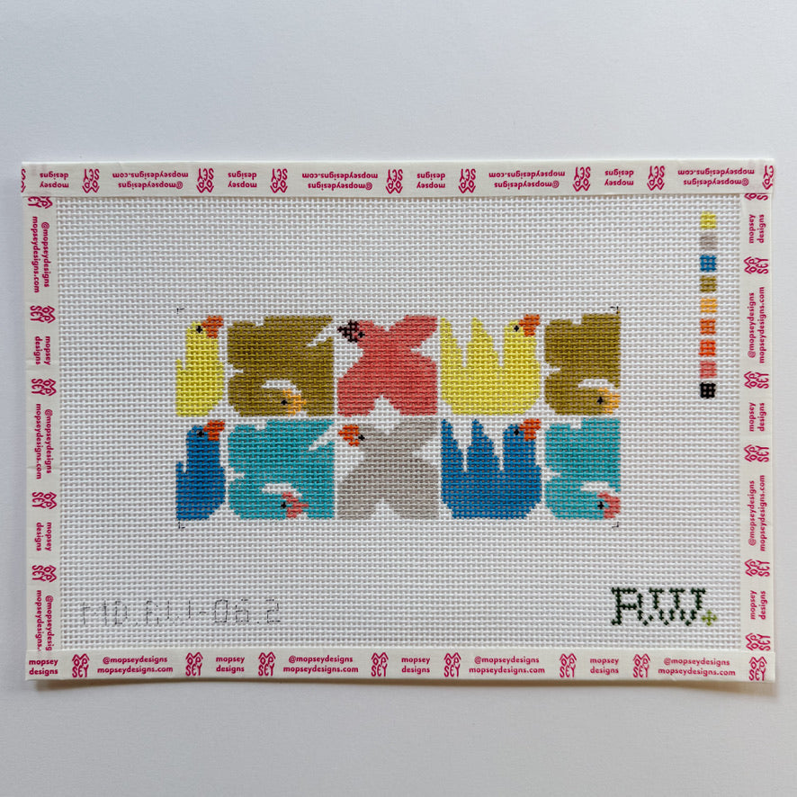 Rachel Westhead Designs: Multi Coloured Birds Insert