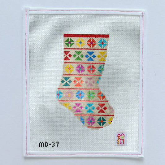 Geo Floral Mini Stocking