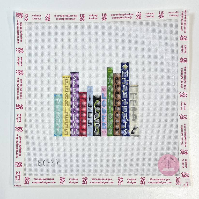 The Book Canvas: Pop Album Stack – Mopsey Designs Needlepoint