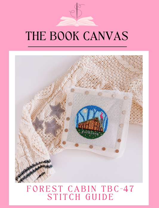 The Book Canvas: Forest Cabin Stitch Guide